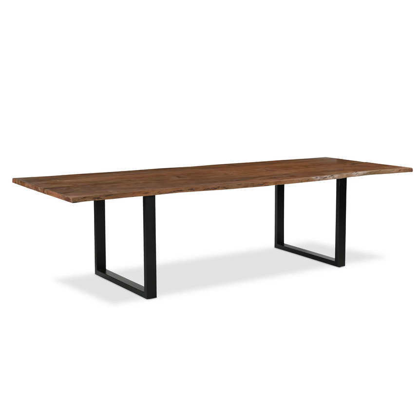 Athea Butterfly Dark live Edge Dining Table - 120