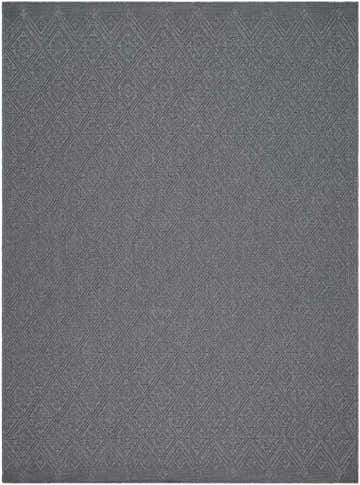 Close-up of the Bandit Gray Area Rug showcasing its diamond pattern and woven texture. Design-Rectangle-537