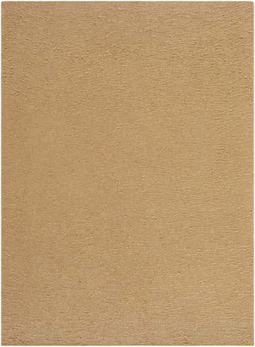 Close-up of the Breena 3D Solid Brown Washable Area Rug, showing its raised texture and sandstone color. Design-Rectangle-57