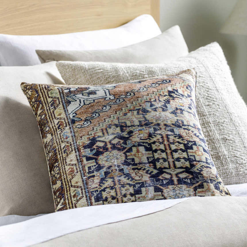Rich Orange Traditional Accent Outdoor Pillow for sofa bed or accent chair