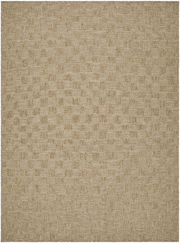 Close-up of the tan and prairie dust Arifah Prairie Dust Area Rug, featuring a subtle woven checkerboard pattern. Design-Rectangle-537