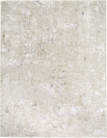 Close-up of the Breeda Charcoal Area Rug, featuring a subtle floral pattern in charcoal, cream, ivory, olive, and tan hues. Design-Rectangle-710102