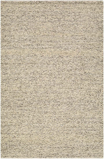 Close-up of the hand-woven Clayne Beige & Charcoal Premium Wool Area Rug, showing its textured, looped wool design. Design-Rectangle-576
