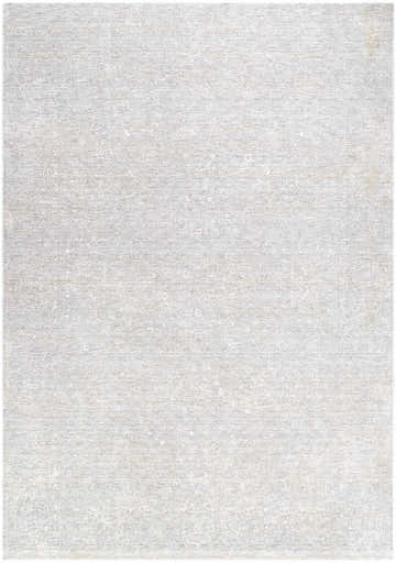 Close-up of the Catrin Area Rug. Light sage, slate blue, and light slate traditional pattern. Design-Rectangle-6796