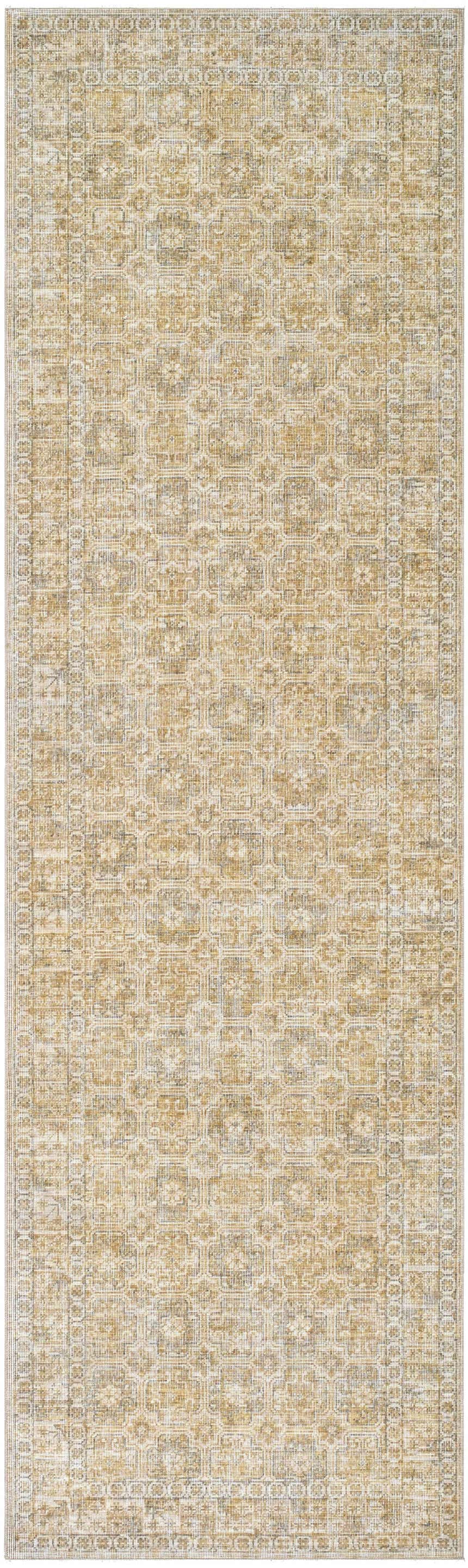 Becki Tan Owens x Livabliss Renaissance Area Rug, beige, tan, and taupe wool rug with a traditional pattern. Design-Runner