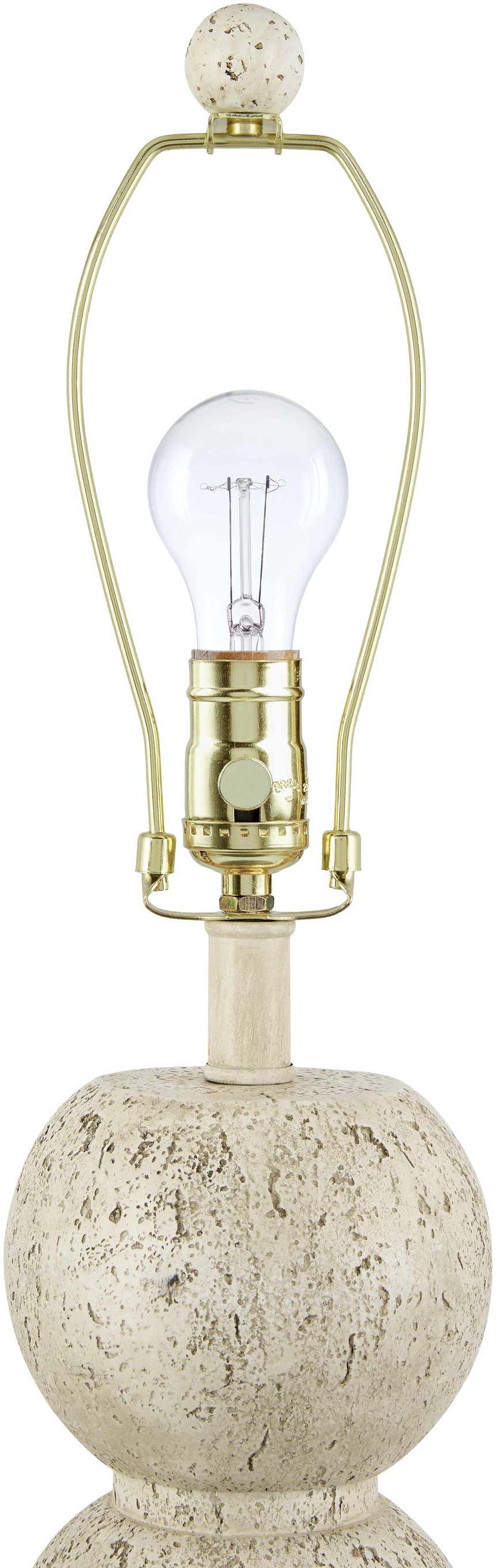 Beige Traditional Floor Lamp with linen details for living rooms or reading corners