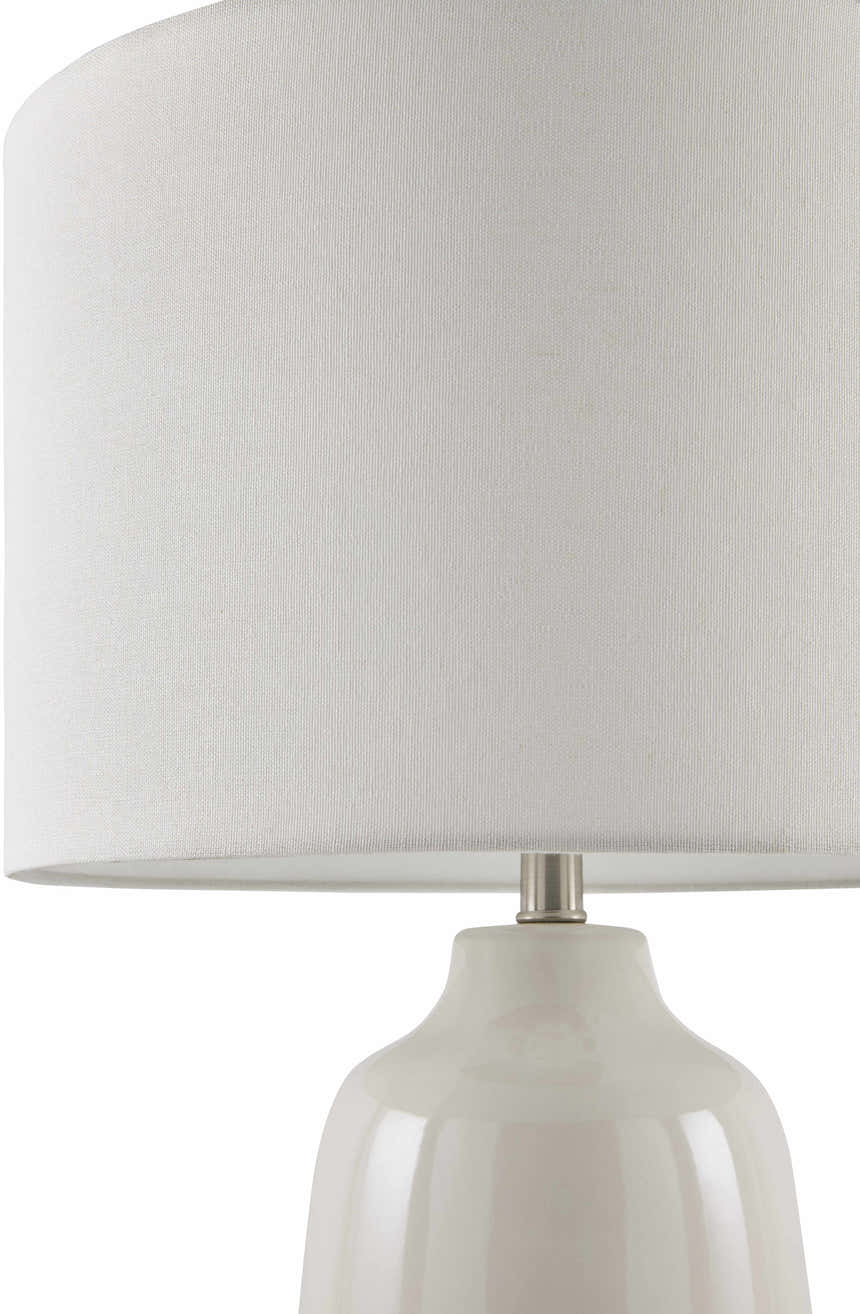 Dark Gray Bohemian Table Lamp with global details for bedside or console tables