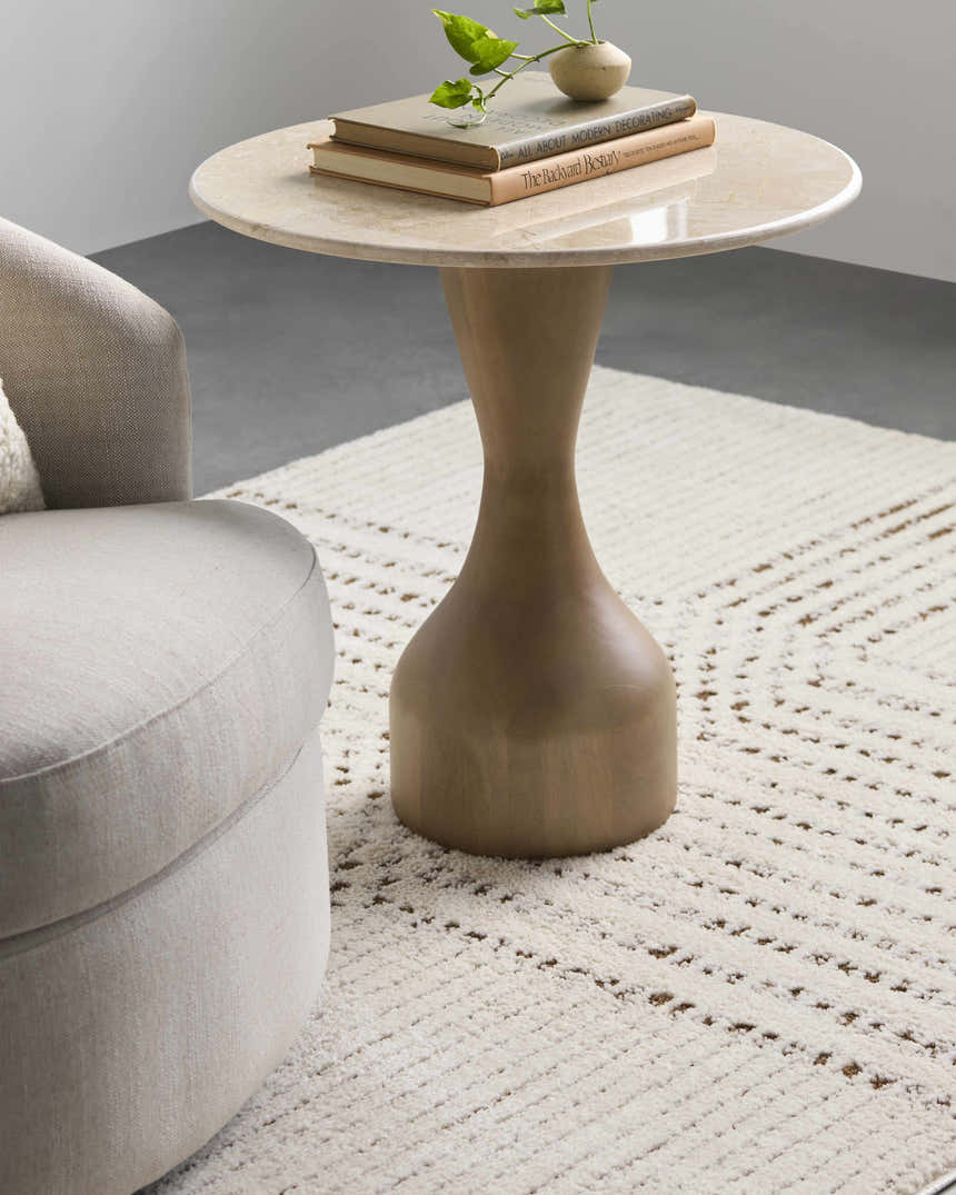 Aspremont Dark Red End Table