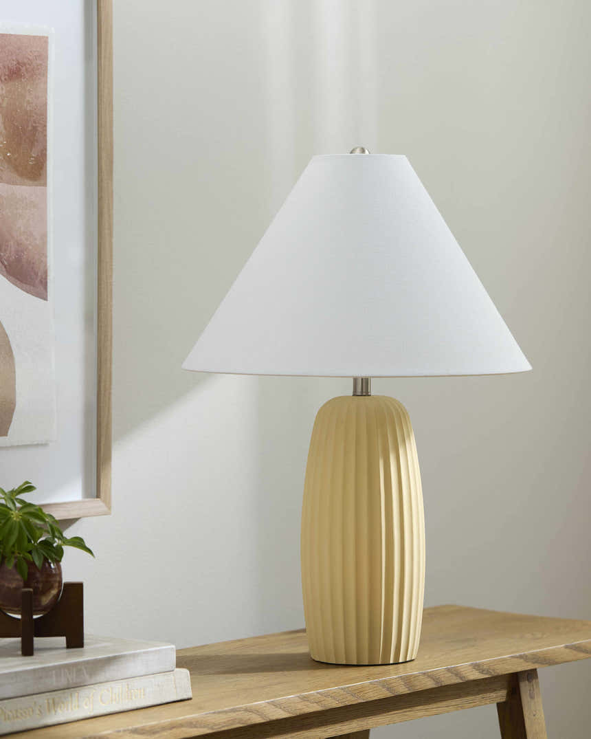 Keerbergen Yellow Table Lamp