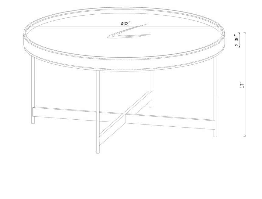 Kokrajhar Round Coffee Table - Clearance