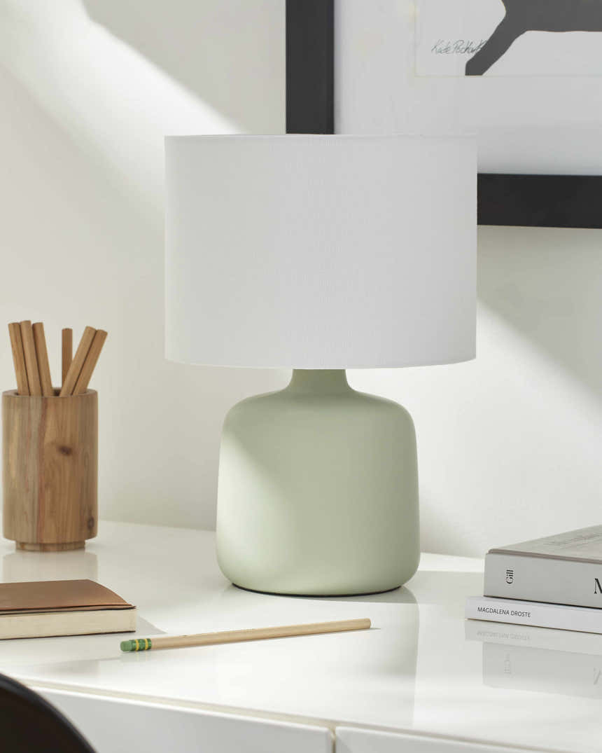 Khirkiyan Light Green Table Lamp