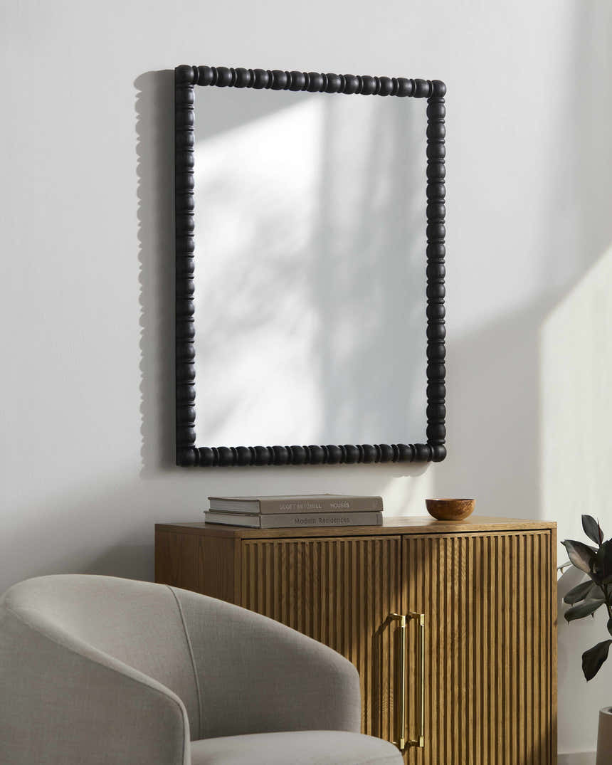 Galey Black Alix x Livabliss Karling Blair Accent Mirror