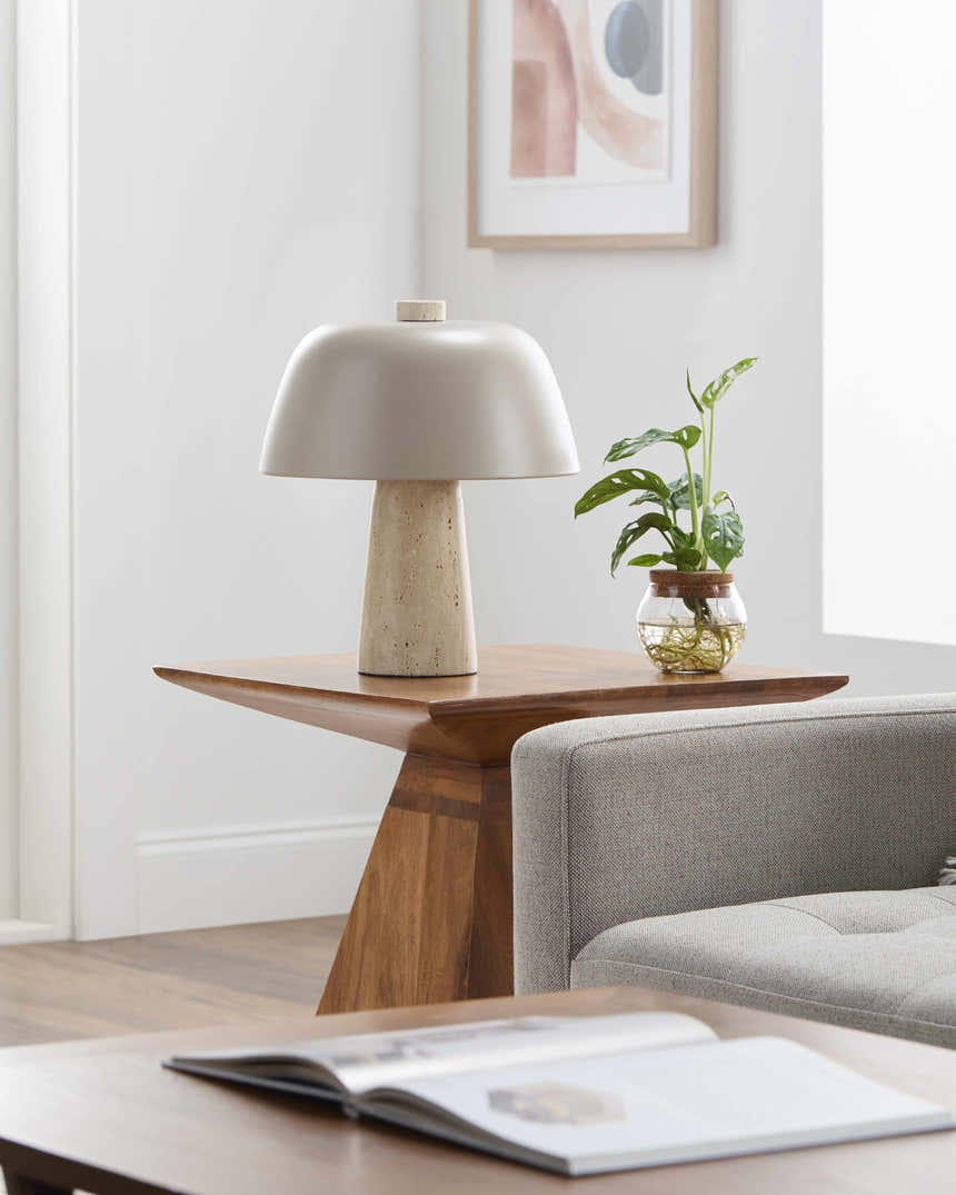 Enriquillo White Table Lamp