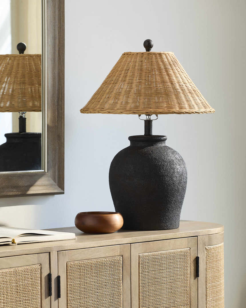 Mistelbach Straw Table Lamp