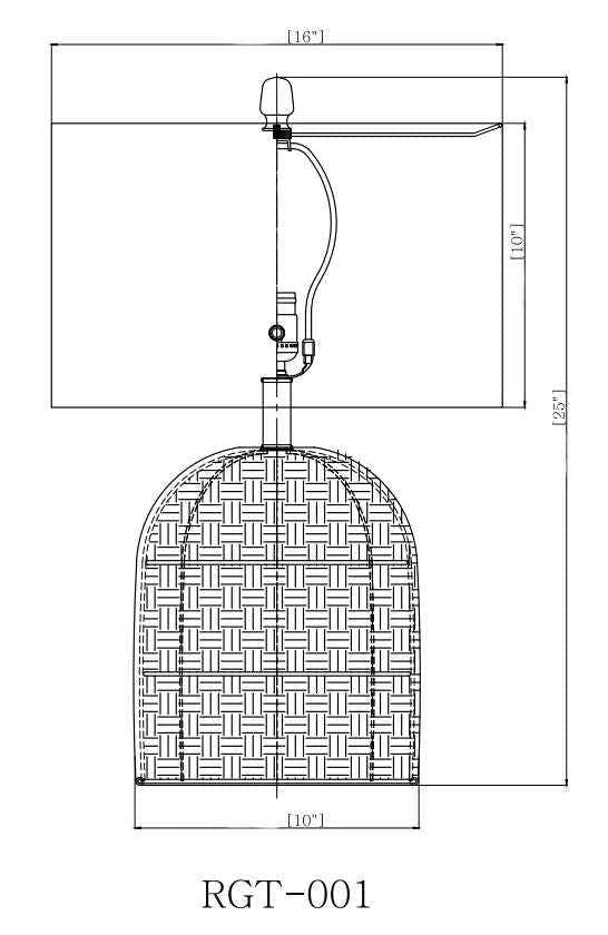 Pontresina Textured Ceramic Table Lamp