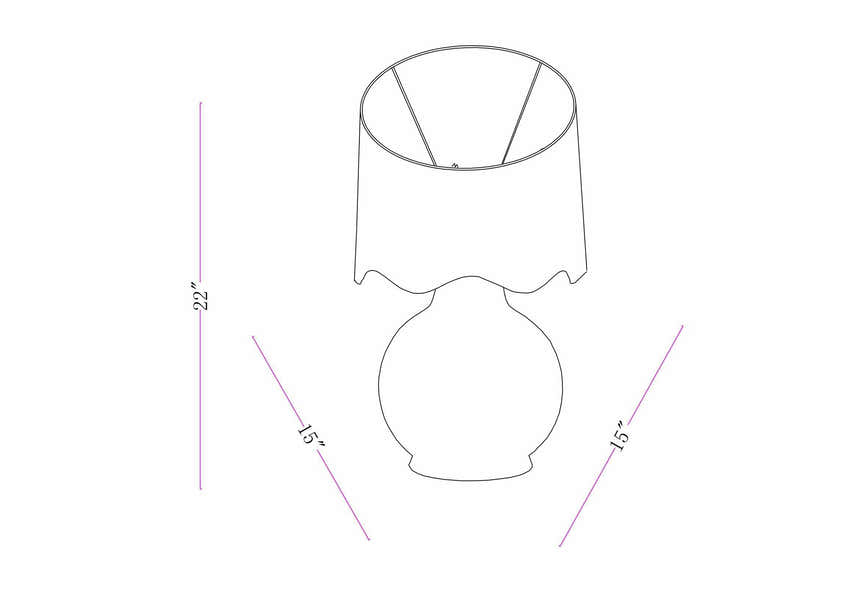 Pojezerje Cream Table Lamp
