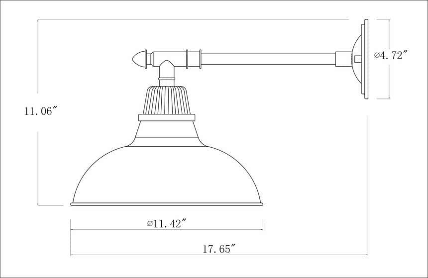 Palmariggi White Outdoor Wall Sconce