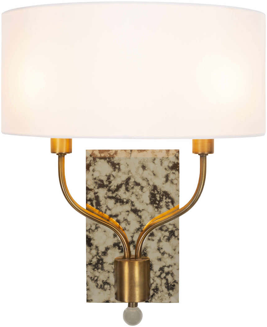 Tan Rustic Wall Sconce for hallway or bedroom lighting - Clearance
