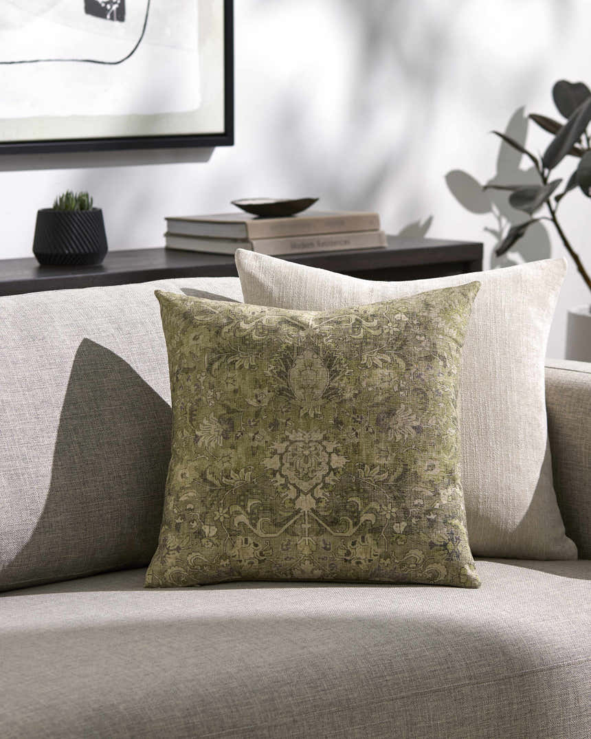 Renee Olive Throw Pillow