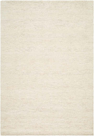 Close-up of a hand-tufted Sevan Cream Wool Area Rug. Ash and pearl tones create a subtle, textured farmhouse design. Design-Rectangle-537