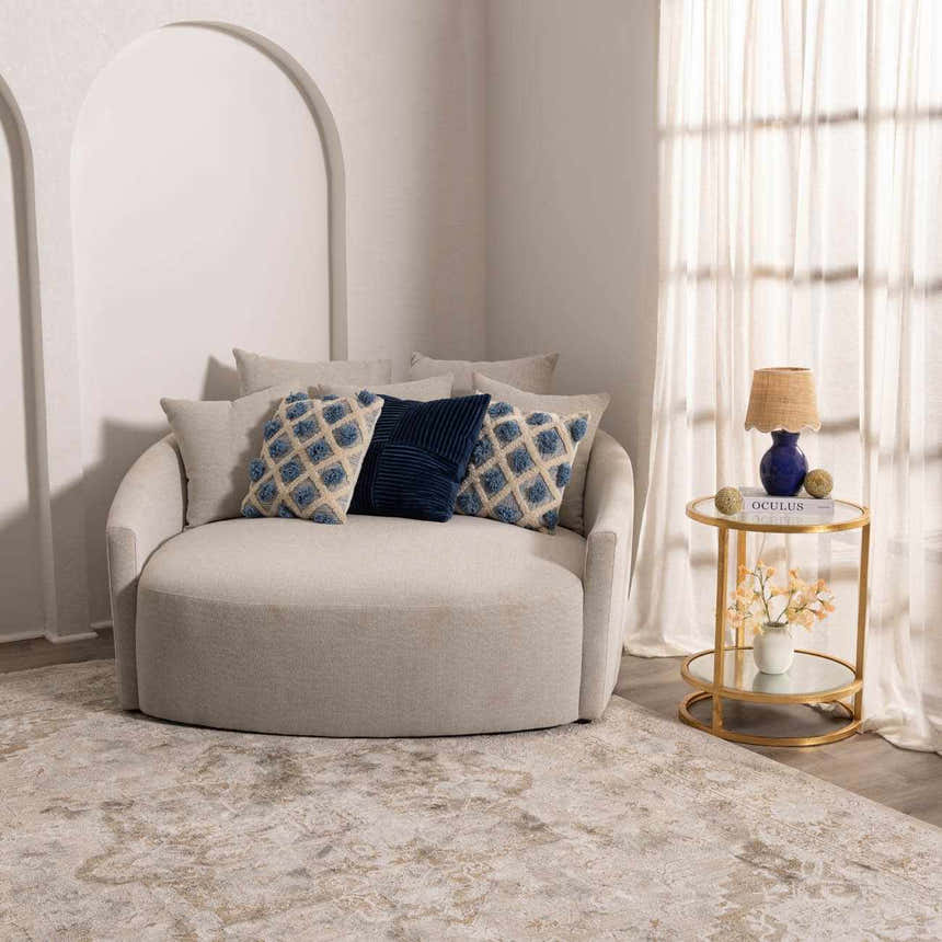 Salgareda Navy Rattan Table Lamp