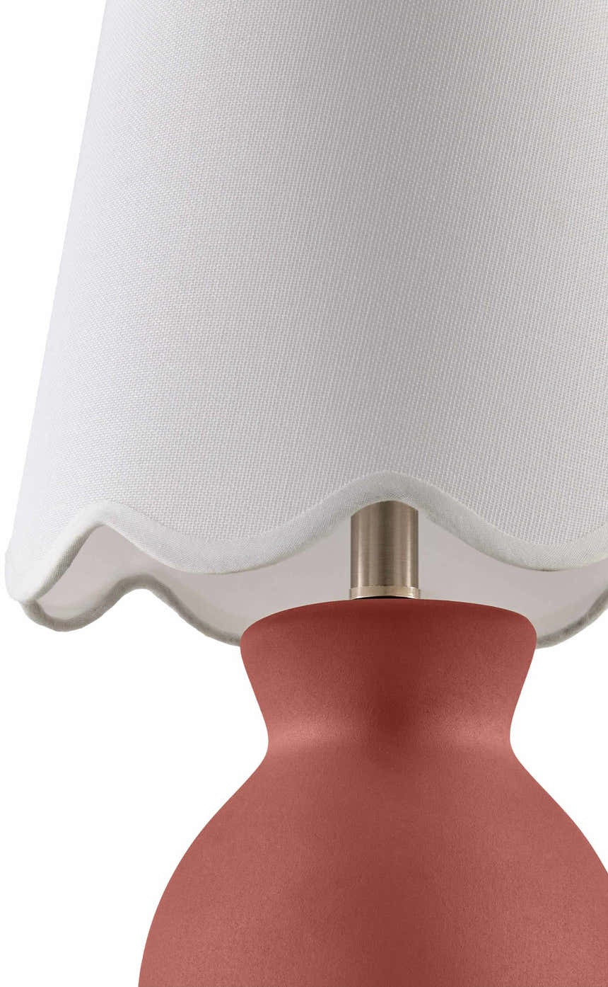 Salgareda Brick Red Table Lamp