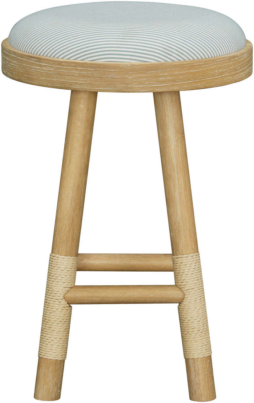Becki Owens x Livabliss Esmarca Stool with Striped Upholstery