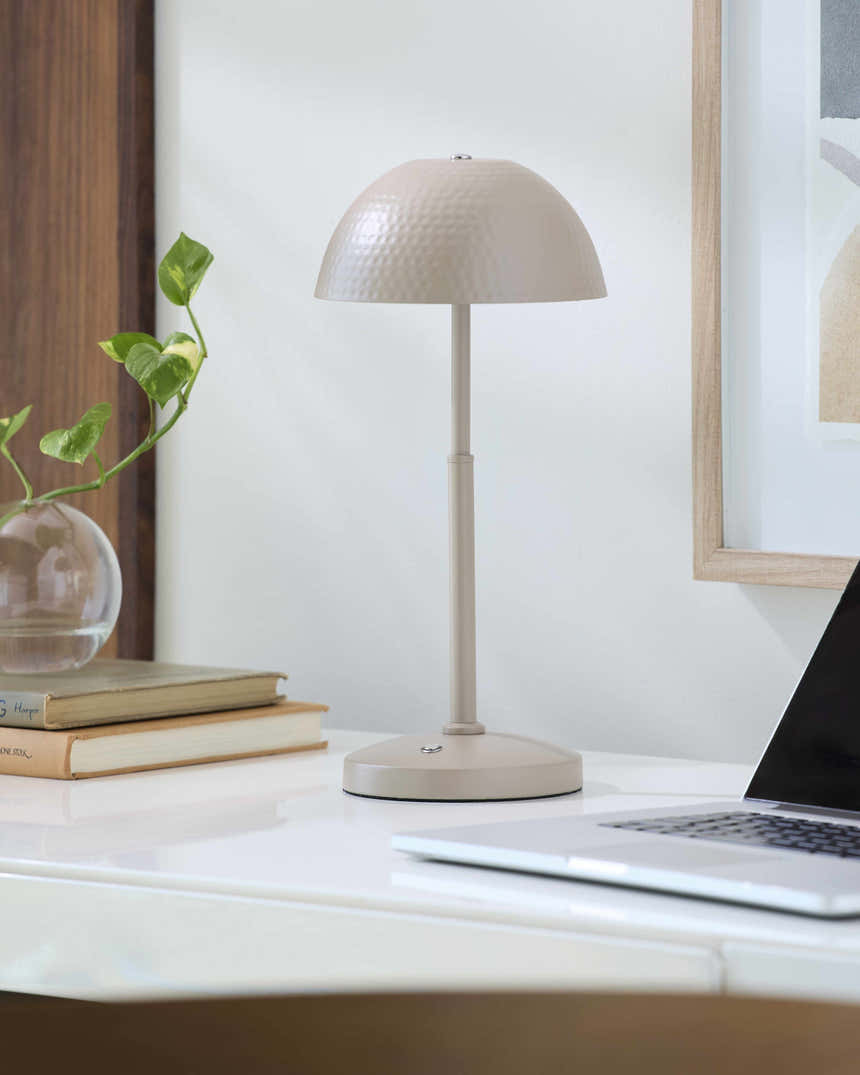 Tornavacas Taupe Table Lamp