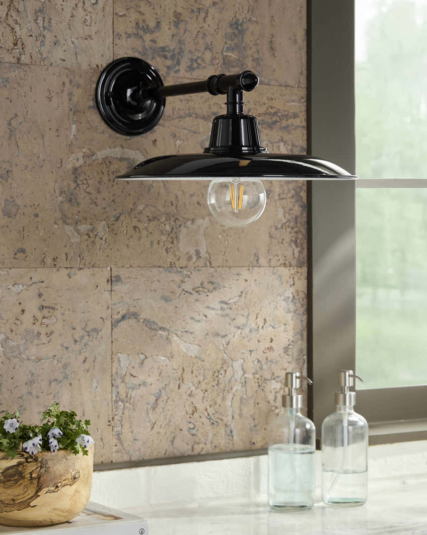 Oberkotzau Black Outdoor Wall Sconce