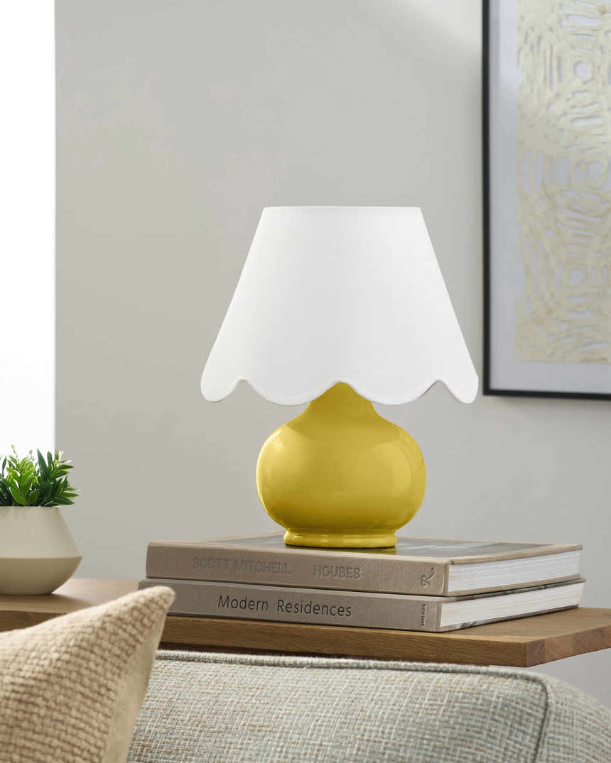 Navale Yellow Ceramic Table Lamp