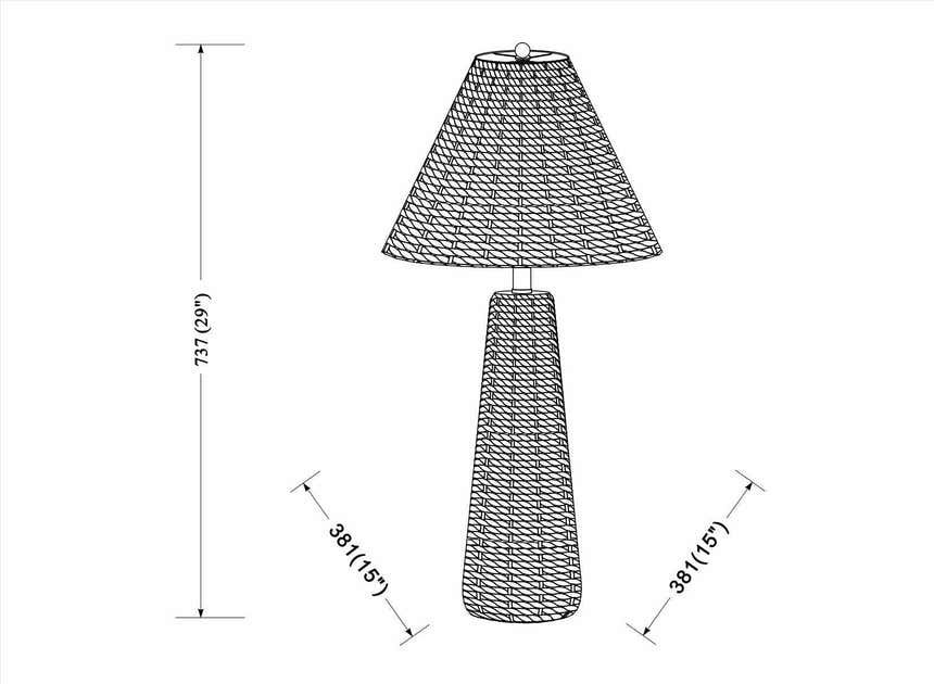 Valdeganga Peach Table Lamp