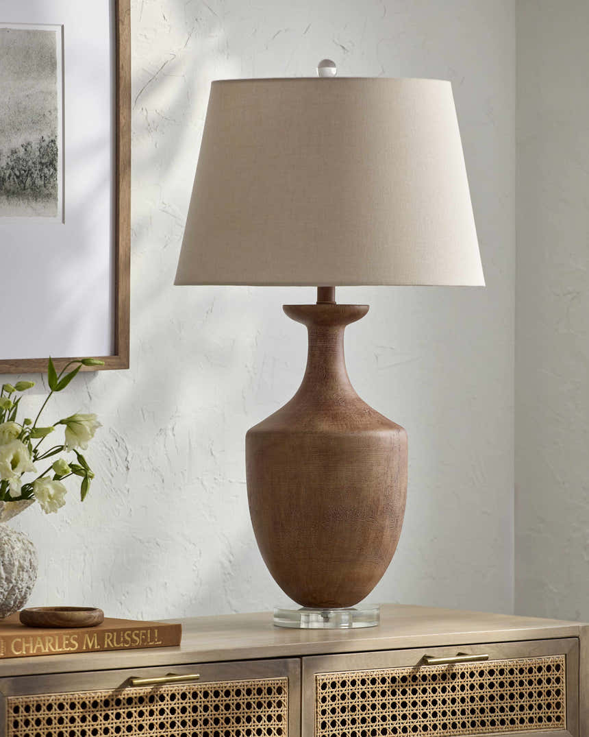 Volturino Dark Red Table Lamp