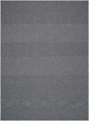 Close-up of the gray Aletha Area Rug featuring a subtle geometric pattern and woven texture. Design-Rectangle-537