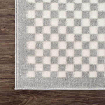 Gaiwan Cream Gray Washable Area Rug