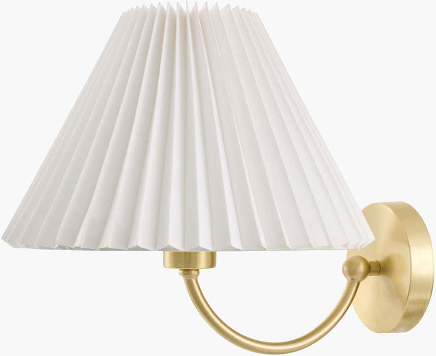 Soft Light Gray Traditional Wall Sconce with linen details for hallway or bedroom lighting