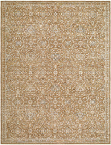 Detailed texture of Penny Machine Woven Becki Owens x LIVABLISS rug in ivory, mustard, off-white, and tan. Farmhouse style. Design-Rectangle-679