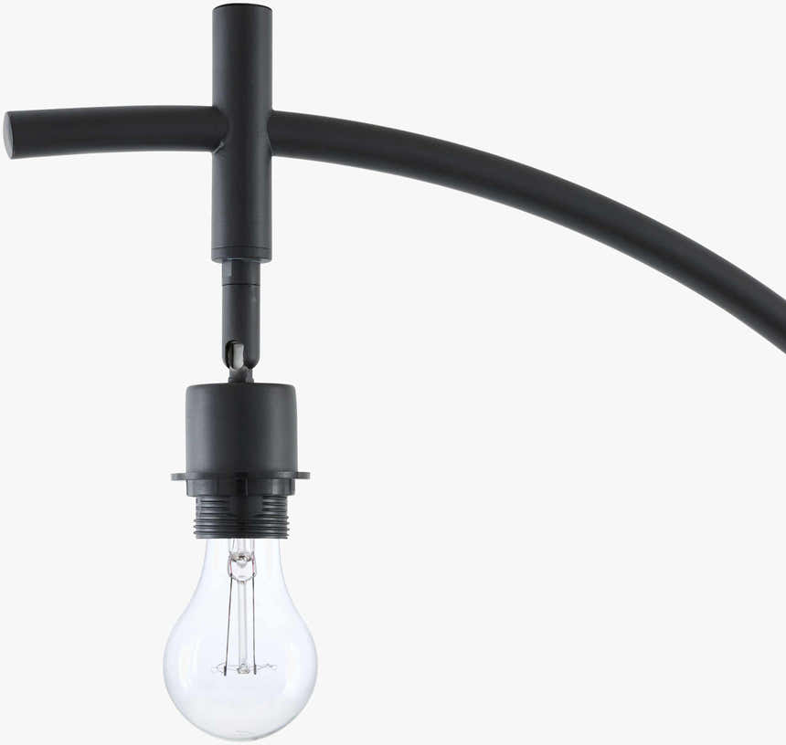 Pouldergat Black Floor Lamp