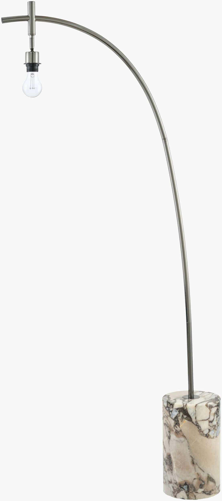 Pouldergat Silver Floor Lamp