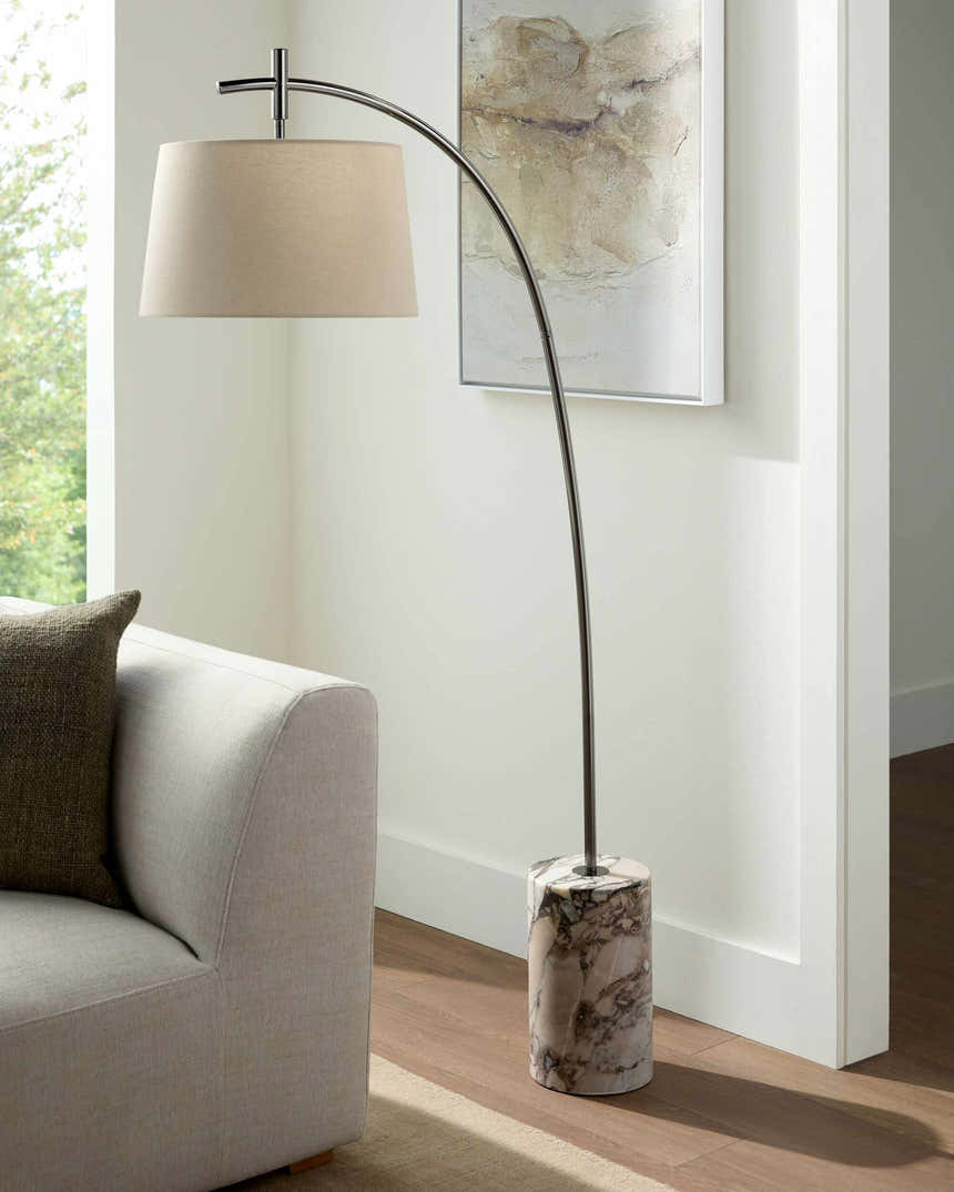 Pouldergat Silver Floor Lamp
