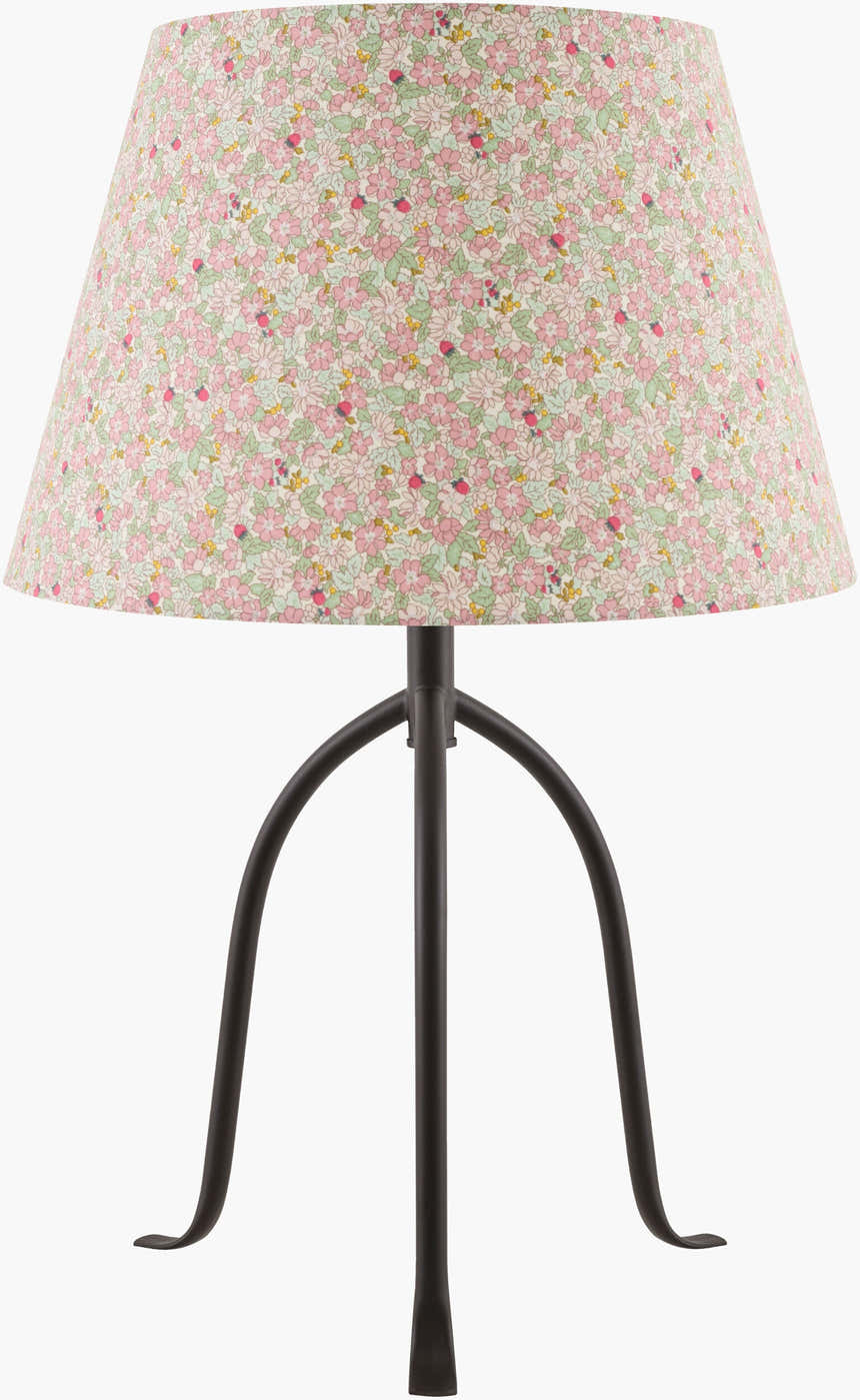 Deep Light Gray Traditional Table Lamp with linen details for bedside or console tables