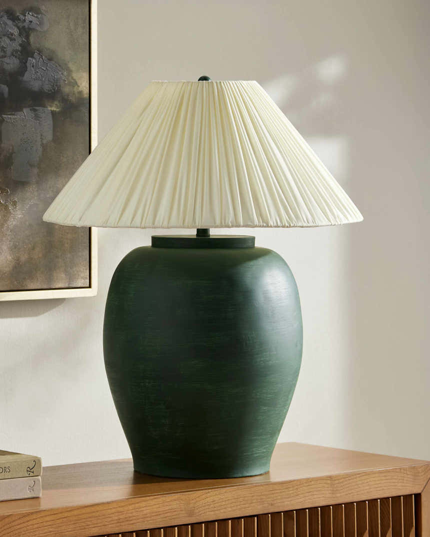 Venturada Green Table Lamp