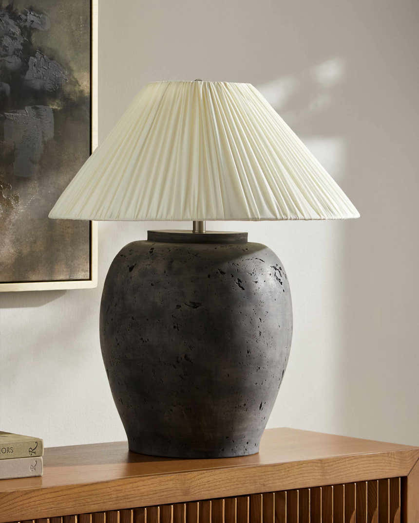 Venturada Gray Table Lamp