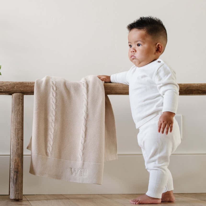 HEIRLOOM COTTON KNIT RECEIVING BLANKETS