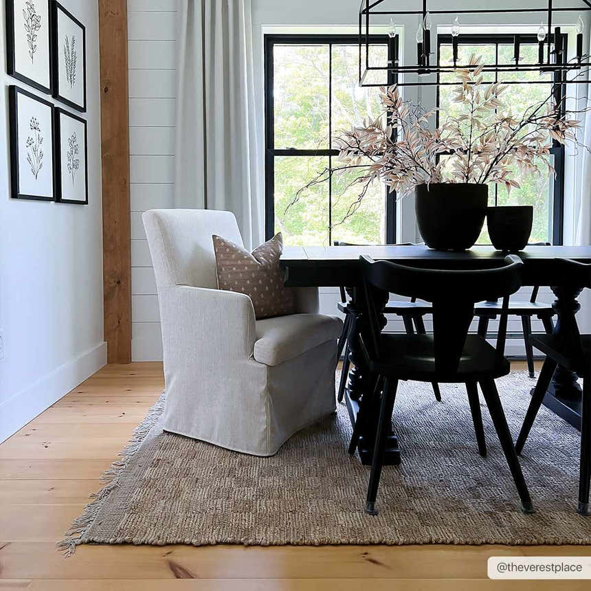 Made to Order Custom Size Ionut Checkered Jute Area Rug