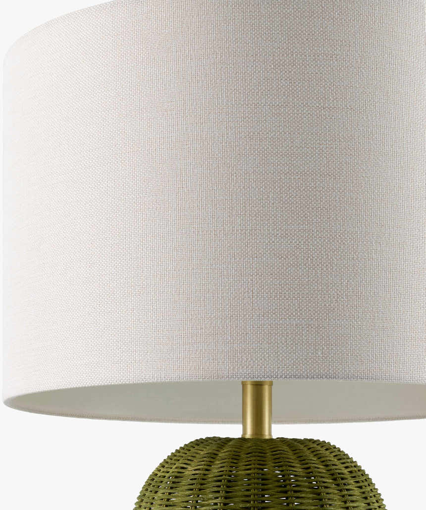 Ortucchio White & Green Table Lamp