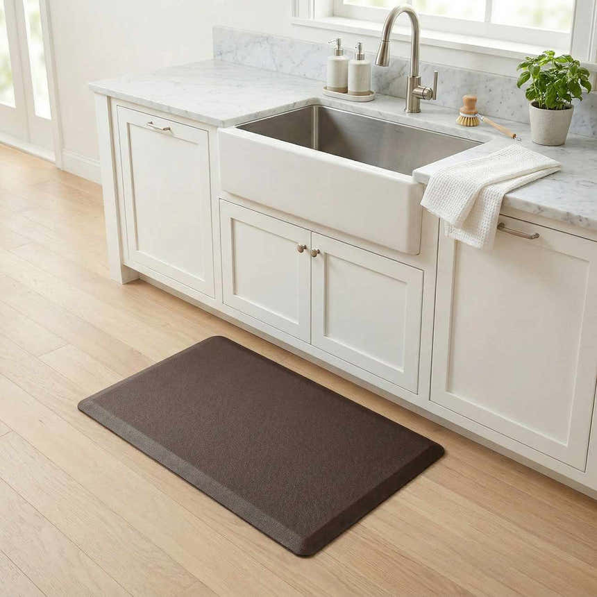 Anti-Fatigue Kitchen Mat, Brown - Clearance