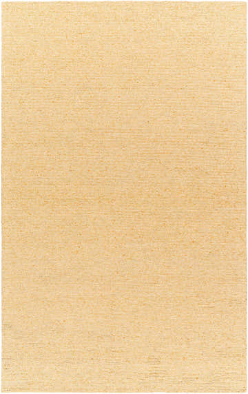 Close-up of the Alyra Yellow Solid Area Rug showing its hand-woven texture and subtle color variations. Design-Rectangle-576
