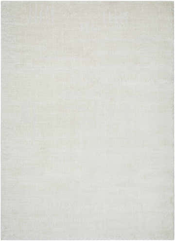 Close-up of the ivory Winda Area Rug. The rug has a subtle, contemporary pattern and soft texture. Design-Rectangle-537