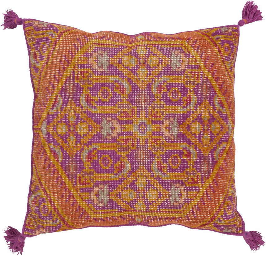 Antlers Purple Bohemian Throw Pillow - Clearance
