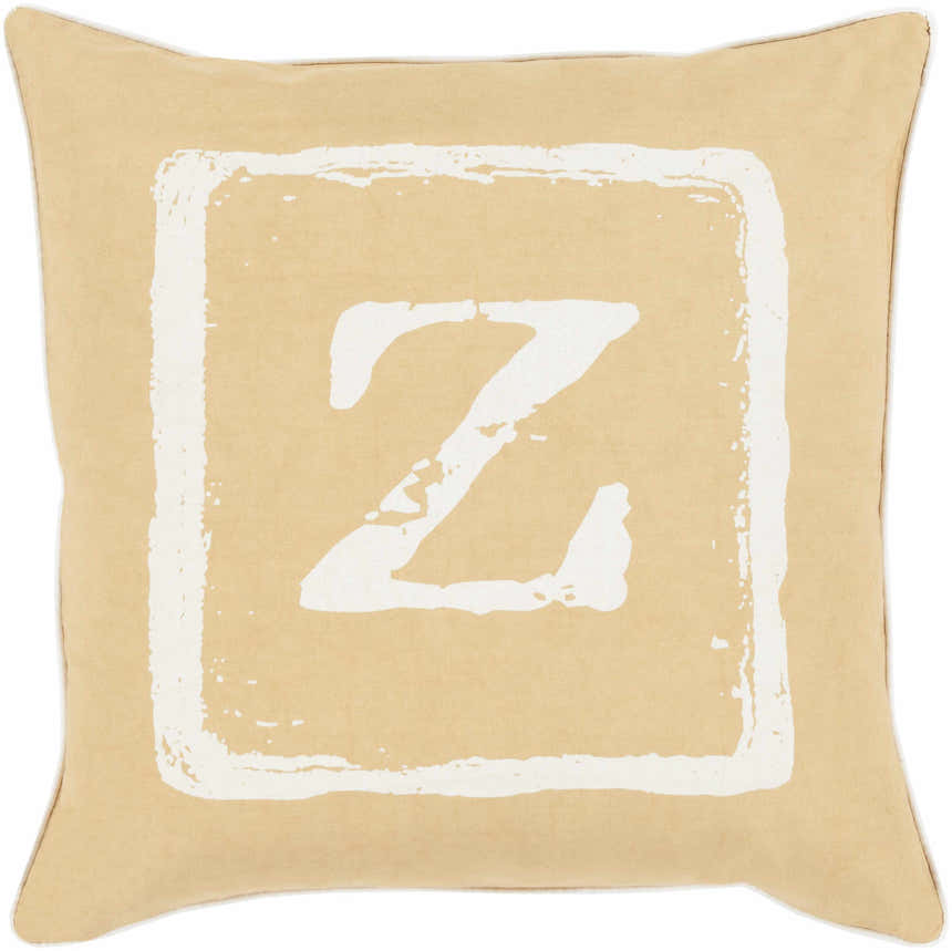 Bulleen Letter Z Throw Pillow - Clearance